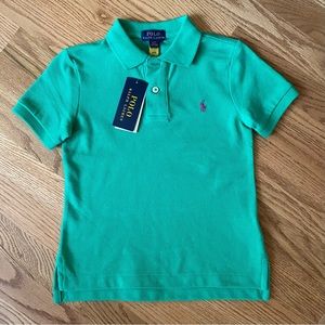 NWT Polo Ralph Lauren shirt, green, 4/4T